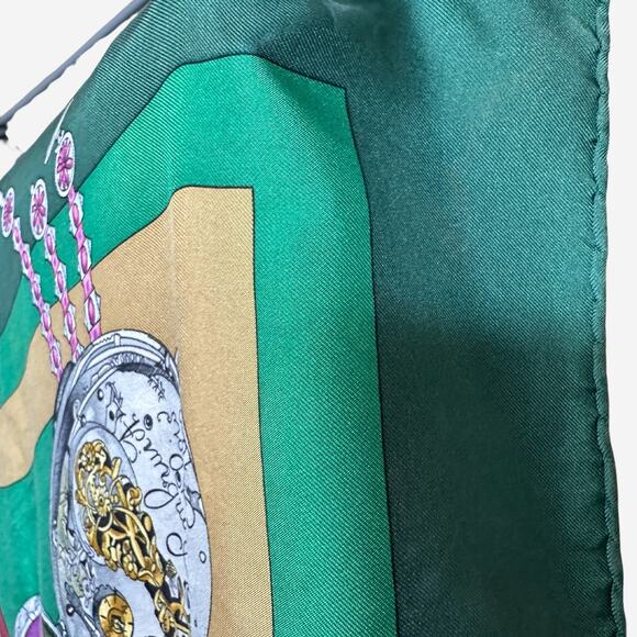 Hermes La Ronde des Heures/ Parmi les Fleurs Silk Scarf, Carre 90 - Picture 9 of 15